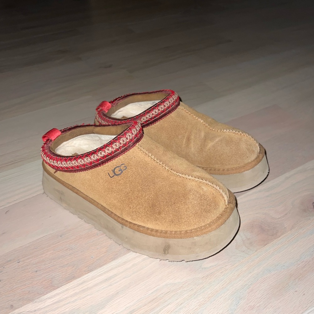 UGG Tazz Suede Platform Slippers
